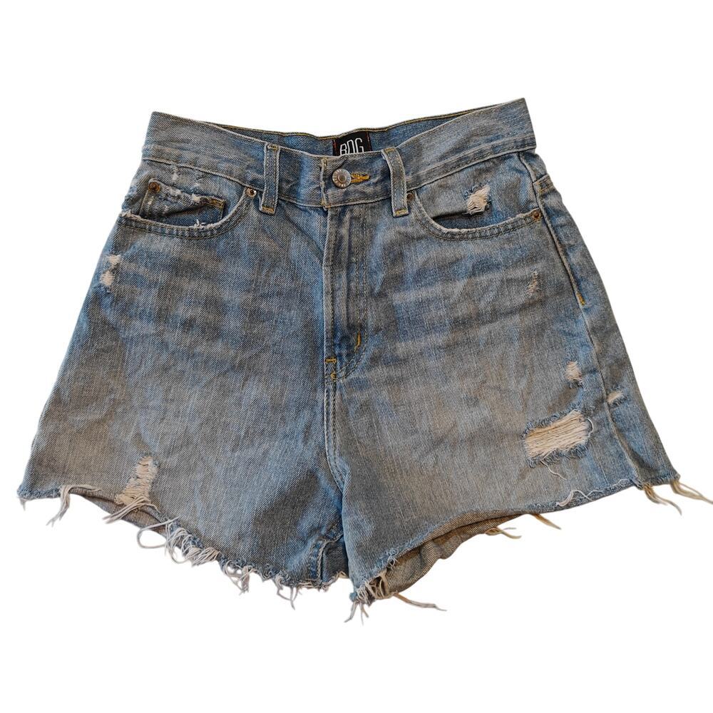 BDG Urban Outfitters A-Line Denim Shorts Distressed Size 26